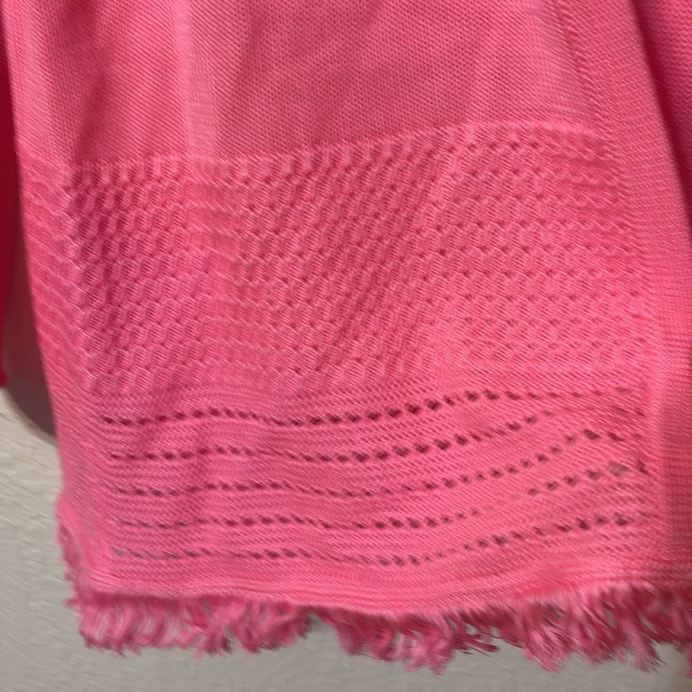 Lily Pulitzer Fringe Hem Cardigan Medium - Picture 4 of 6